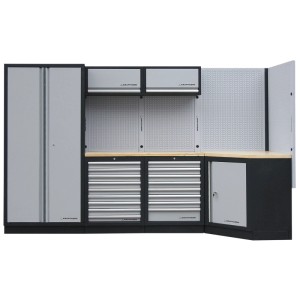 Kraftwerk Mobilio meuble bas d'angle pour outils, 91x86,4x45,8 cm, élément d'un ensemble d'établi.
