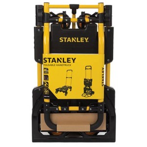 Carrello Stanley 2in1 piegato, giallo/nero, metallo/plastica, fino a 137 kg.