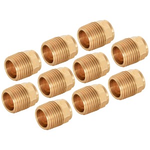 Lot de 10 raccords à souder en bronze rouge, 15 x 21 mm, pour systèmes de tuyaux en cuivre.