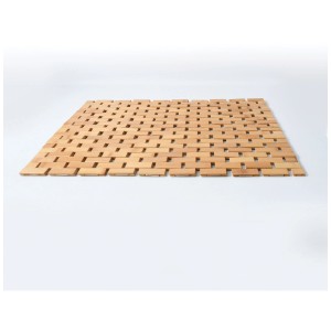 Tappetino bagno in bambù MSV Annika, 42x64 cm, per un bagno sicuro.