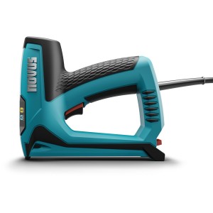 Novus J-120 cucitrice elettrica turchese e nera, ideale per tessuti.