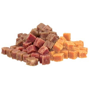 Trixie Premio 4 Meat Minis snack per cani, mix di pollo, agnello, anatra e manzo, ideale come ricompensa.