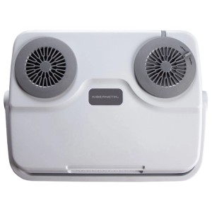 Frigorifero portatile Kibernetik KB25 grigio, 32 L, termoelettrico, con due ventole. Per auto e campeggio.