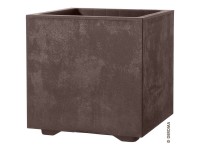 Deroma Pflanzkübel Millenium Braun (HxBxT) 25 x 25 x 25 cm