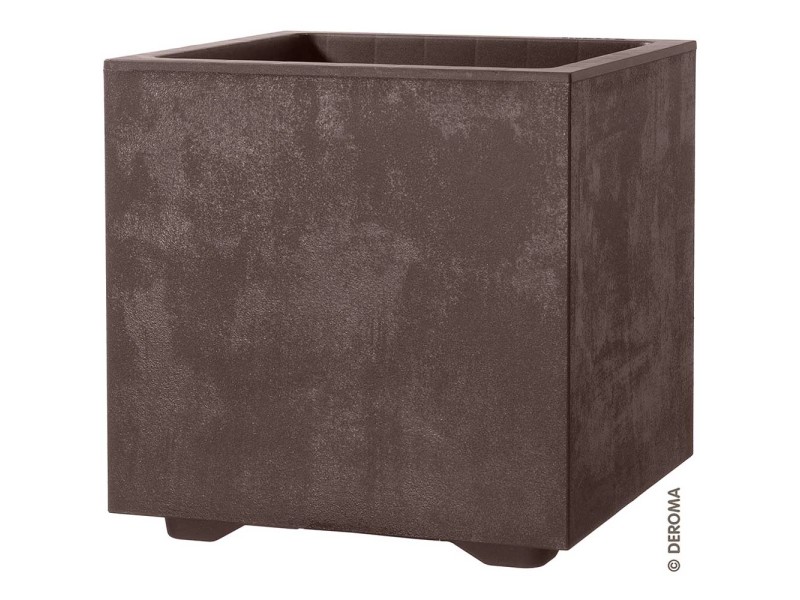 Deroma Pflanzkübel Millenium Braun (HxBxT) 25 x 25 x 25 cm kaufen bei OBI