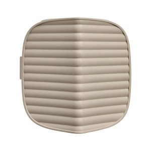 Mangiatoia per uccelli Elho Cosy, 18 cm, beige-bianco, superficie a coste.