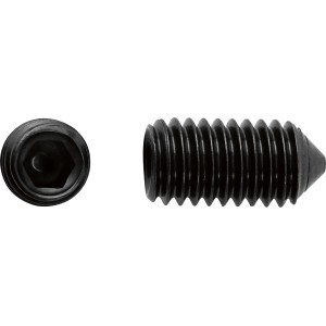 Perno filettato con impronta M6 x 10 mm esagono interno 3 mm / 8 pz.