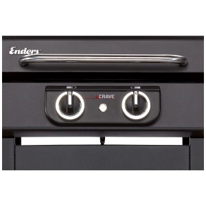 Dettaglio del barbecue elettrico Enders eCrave 2 PV con comandi.