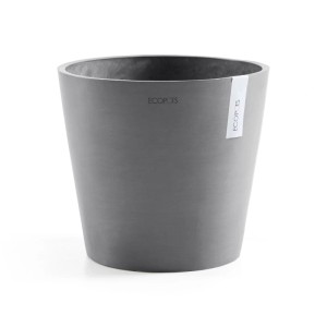 Vaso per piante grigio Ecopots Amsterdam, Ø 30 cm, ideale per interni ed esterni.