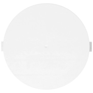Rosone da soffitto piatto e rotondo bianco, 80x80 mm, per prese.