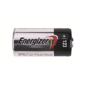 Batteria al litio Energizer 123, 3V per foto e dispositivi elettronici.