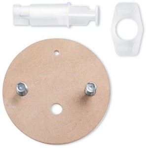Kit di fissaggio di ricambio Tesa BK 164 per accessori bagno: adattatore, adesivo e applicatore.