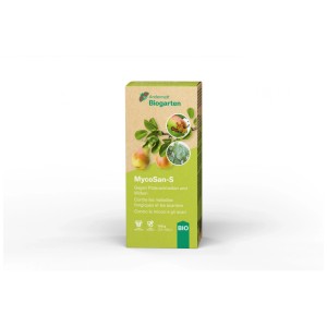 MycoSan-S: Produit biologique contre les maladies fongiques et les acariens pour fruits, légumes et plantes ornementales.