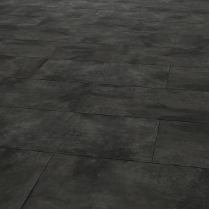 Piastrella da pavimento in gres porcellanato Togo grigio scuro effetto cemento, 59,8x29,8 cm.