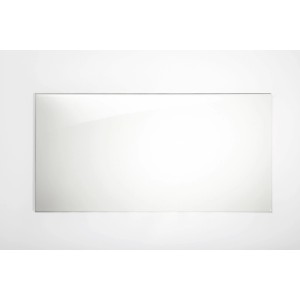 Carrelage mural blanc brillant rectifié, 30x60 cm. Idéal pour les salles de bains modernes.