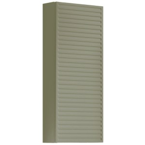 Meuble haut Pixel Stripes, laqué vert sauge, 80x30x17 cm, pour ensemble de meubles de salle de bain.