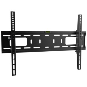 Supporto TV da parete Schwaiger Tilt 3, nero, inclinabile, con livella per facile installazione.