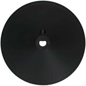 Cache-piton noir (110x70mm) avec serre-câble pour installation de lampe.