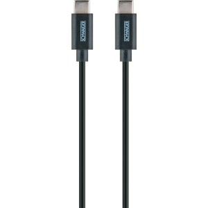Cavo USB-C Schwaiger, 2m, nero, per caricare e sincronizzare dispositivi.