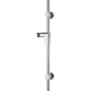 Barre de douche chromée baliv DST-60.40, 60 cm, avec curseur et fixation.