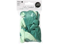 I Am Creative Deko-Luftballons Grün / Mint Metallic ø 25 cm / 20 Stk.