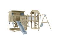 OutdoorToys Spielturm Inga Holz mit Babyschaukel Mintgrün