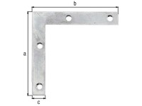 Möbelwinkel Stahl verzinkt 75 x 75 mm