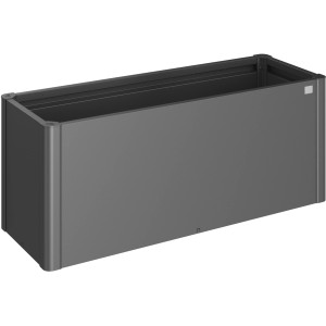 Biohort aiuola rialzata Belvedere Midi, grigio scuro metallizzato, per giardino, balcone e terrazza.