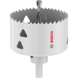 Tazza a corona Bosch Multi Material, Ø 73mm, con supporto, per fori precisi in vari materiali.