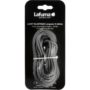 Cordon élastique Lafuma Orage 8m pour bain de soleil, anthracite.