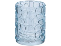 Wenko Zahnputzbecher Vetro rund Blau