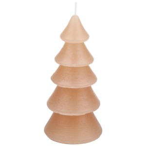 Bougie sapin de Noël Steinhart Fred, couleur poudre, env. 14 cm de haut. Décoration de Noël.
