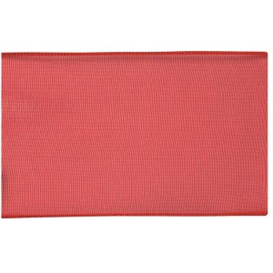 Ruban d'organza rouge, 2,5 cm de large et 500 cm de long, pour les loisirs créatifs et les décorations.