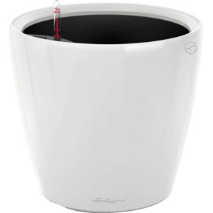 Vaso per piante Lechuza Classico Premium LS bianco lucido (Ø 50 cm).