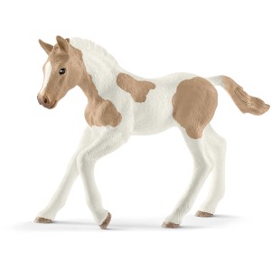 Schleich Horse Club Poulain Paint Horse, figurine jouet détaillée avec motif pie.