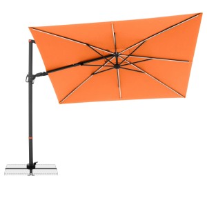 Doppler Pendelschirm Ax myZone D. 816 LED Orange FSC® 300 x 220 cm / 8-tlg.