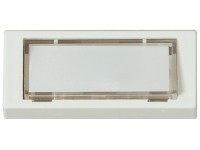 Heidemann Klingeltaster AP 1-reihig Kunststoff Weiss 25 x 60 mm