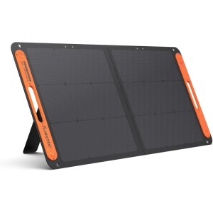 Pannello solare Jackery Solar Saga 100W, modulo pieghevole con supporto per campeggio e outdoor.