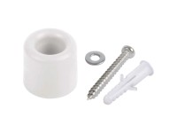 Türstopper Weiss mit Schraube und Dübel Ø 28 mm / 1 Stk.