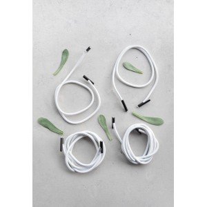 Corde elastiche bianche Lafuma per sedie relax, 2x140cm e 2x60cm, per fissare il rivestimento.