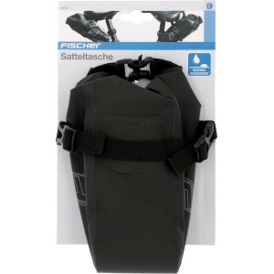 Borsa da sella Fischer M impermeabile per biciclette, dimensioni flessibili con chiusura a rullo e cinghie.