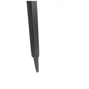 Gros plan : Paravent enfichable Nouvel Typha, acier, anthracite. Pied du paravent.
