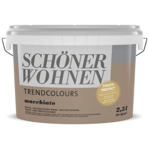 Schöner Wohnen Trendfarben Macchiato, pittura murale opaca per interni in secchio da 2,5 l.