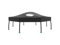 TP Toys Abdeckung Octagonal Schwarz 10 FT