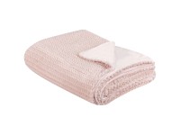 Beliani Kuscheldecke Bjas Rosa 150 x 200 cm