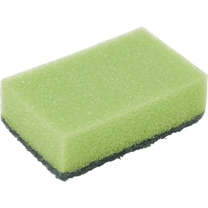 Spugna per pentole, 2 strati, verde/nero, confezione da 10 per cucina e casa.