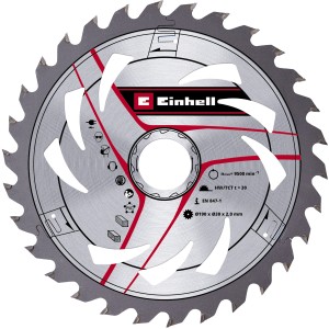 Lama per sega circolare Einhell HM 190 mm, 30 denti per seghe a mano.