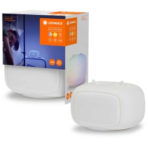 Luce notturna Ledvance LED Nightlux TV USB RGBW, bianca, con motivo TV e cambio colore.