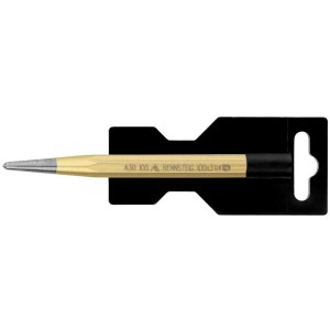 Punteruolo Rennsteig con supporto SB, 120x10x4 mm, in acciaio, per marcature precise.