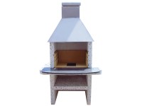 Nouvel Cheminée Rialto Granit Edelstahl (HxBxT) 202 x 104 x 112 cm